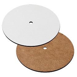 Подложка ламинированная с отверстием белая 32 см , толщина 3 мм