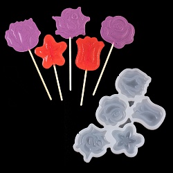 форма для леденцов "цветы"180*100мм