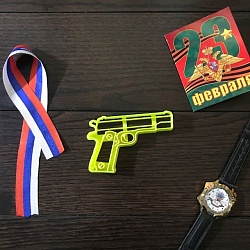 Вырубка для пряников "Пистолет" 10*6 см